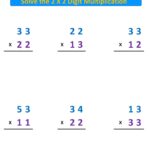 Multiplication 2-Digit By 2-Digit Worksheet