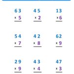 Multiplication 2 Digits By 1 Digit Worksheets