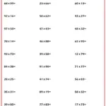 Multiplication 2 Digits By 2 Digits Worksheet