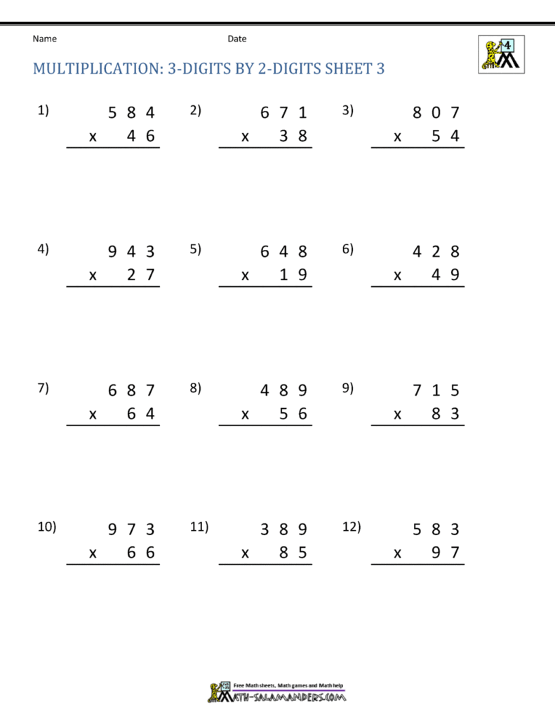 Multiplication 3 By 2 Worksheets – Multiplication Sheets 4th Grade Multiplication 3 By 2 Worksheets - Multiplication Sheets 4th Grade