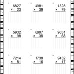 Multiplication 4 By 2 Digit Worksheet