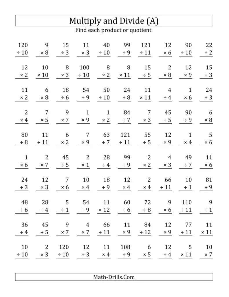Multiplication And Division Math Sheets – mixed operations md vertical 100 0112 0112 001 Multiplication And Division Math Sheets - mixed operations md vertical 100 0112 0112 001