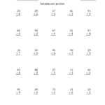 Multiplication By 2 Digits By 1 Digit Worksheet