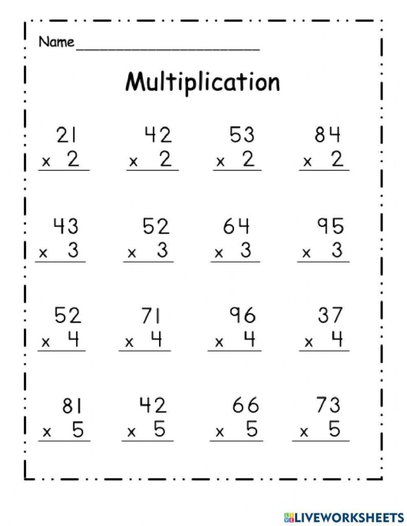 Multiplication By 2 Worksheets Grade 3 – Multiplication worksheets for grade 3 – Worksheets Library Multiplication By 2 Worksheets Grade 3 - Multiplication worksheets for grade 3 - Worksheets Library