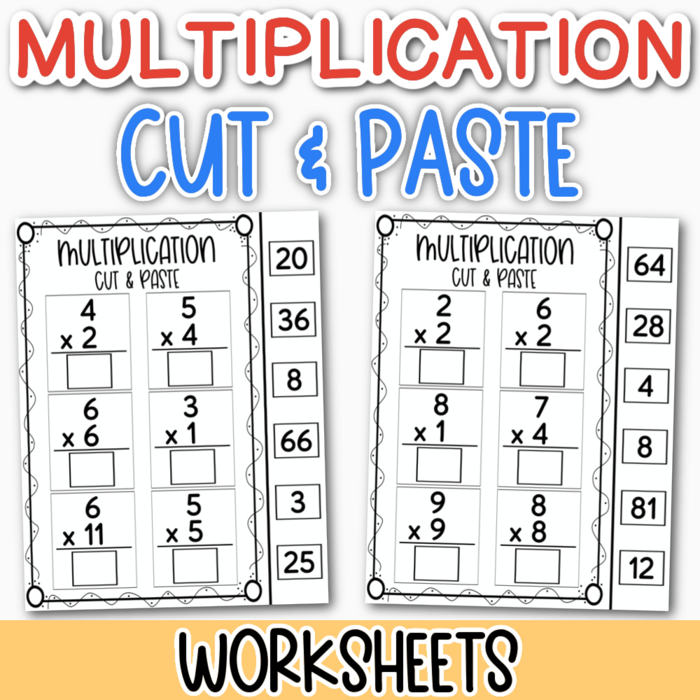 Multiplication Cut And Paste Worksheets – Worksheets Of Multiplication Multiplication Models Worksheets Multiplication Cut And Paste Worksheets - Worksheets Of Multiplication Multiplication Models Worksheets