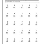 Multiplication Facts 2 And 3 Worksheet