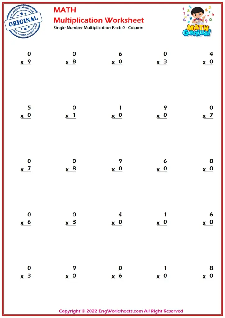 Multiplication Facts Worksheets Multiplication Facts Of 12