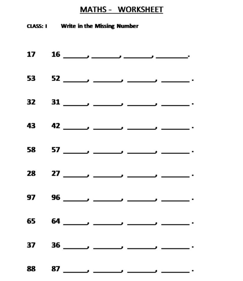 Multiplication – Fill in the blanks – Class 1 Maths Worksheet … Multiplication - Fill in the blanks - Class 1 Maths Worksheet ...