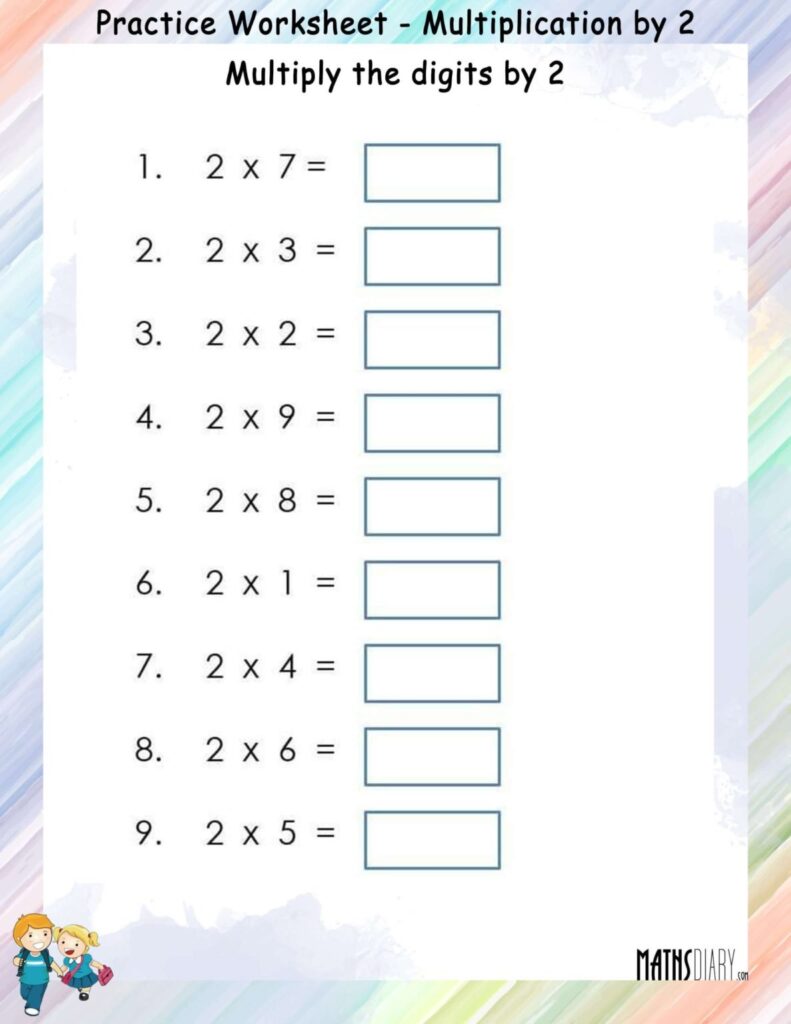 Multiplication – Grade 2 Math Worksheets