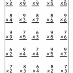 Multiplication Math Sheets Printables Free