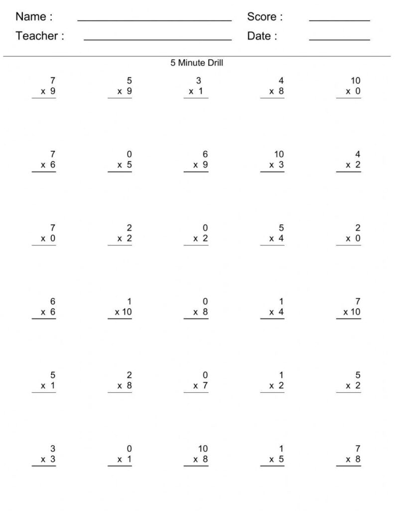 Multiplication … | Math Worksheets | 521663