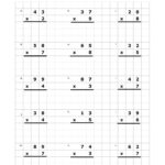 Multiplication Of 2 Digit By 1 Digit Worksheet