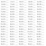 Multiplication Papers To Print Out