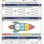 Multiplication Practice Worksheets 3rd Grade