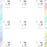 Multiplication With 2 Digits Worksheets