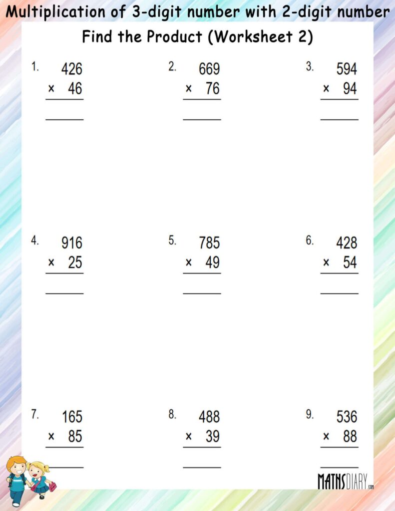 Multiplication With 2 Digits Worksheets – multiplication of 3 digit number with 2 digit number worksheets Multiplication With 2 Digits Worksheets - multiplication of 3 digit number with 2 digit number worksheets
