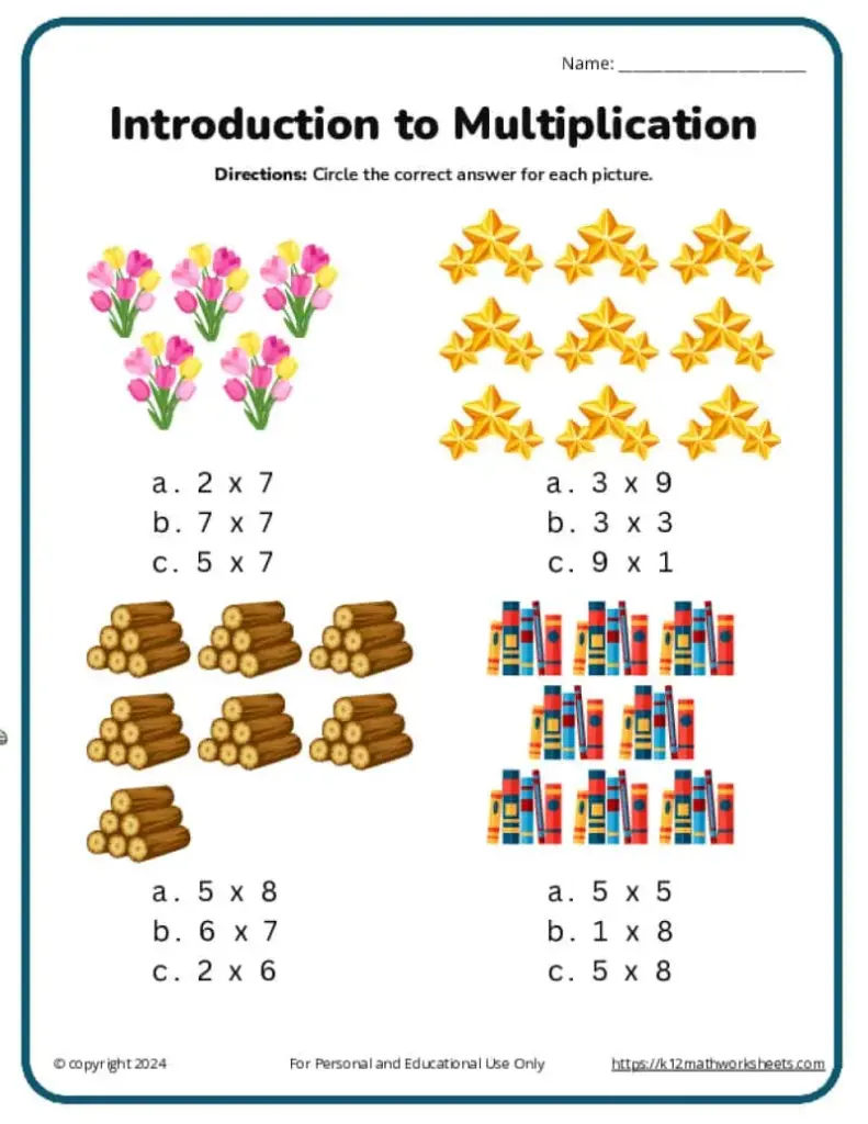 Multiplication Worksheet For 3rd Standard - 3rd Grade Multiplication Worksheets - K12 Math Worksheets