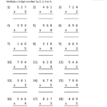 Multiplication Worksheet For 4th Standard