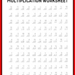 Multiplication Worksheet For Class 3 With Answers