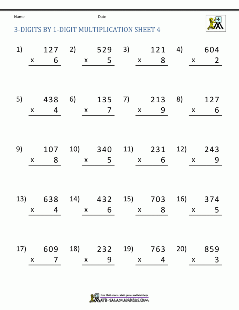 Multiplication Worksheet For Class 4 – Multiplication Worksheets Grade 4 Pdf – Free Printable Multiplication Worksheet For Class 4 - Multiplication Worksheets Grade 4 Pdf - Free Printable