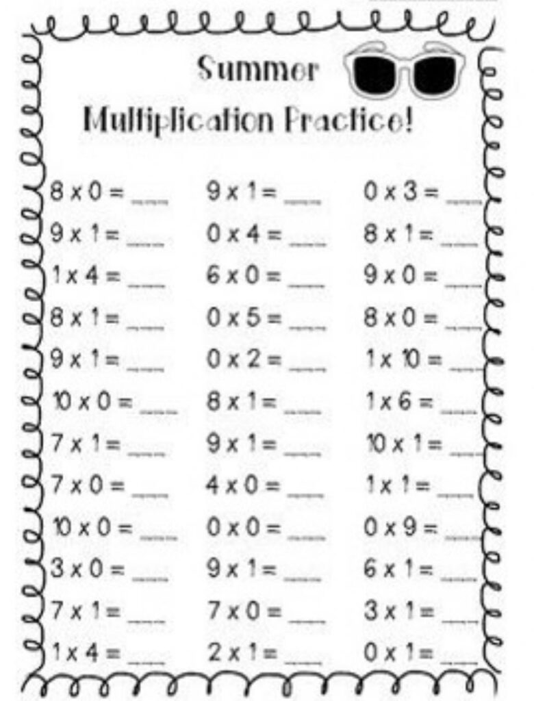 Multiplication Worksheets 0 And 1 - Printable Worksheets