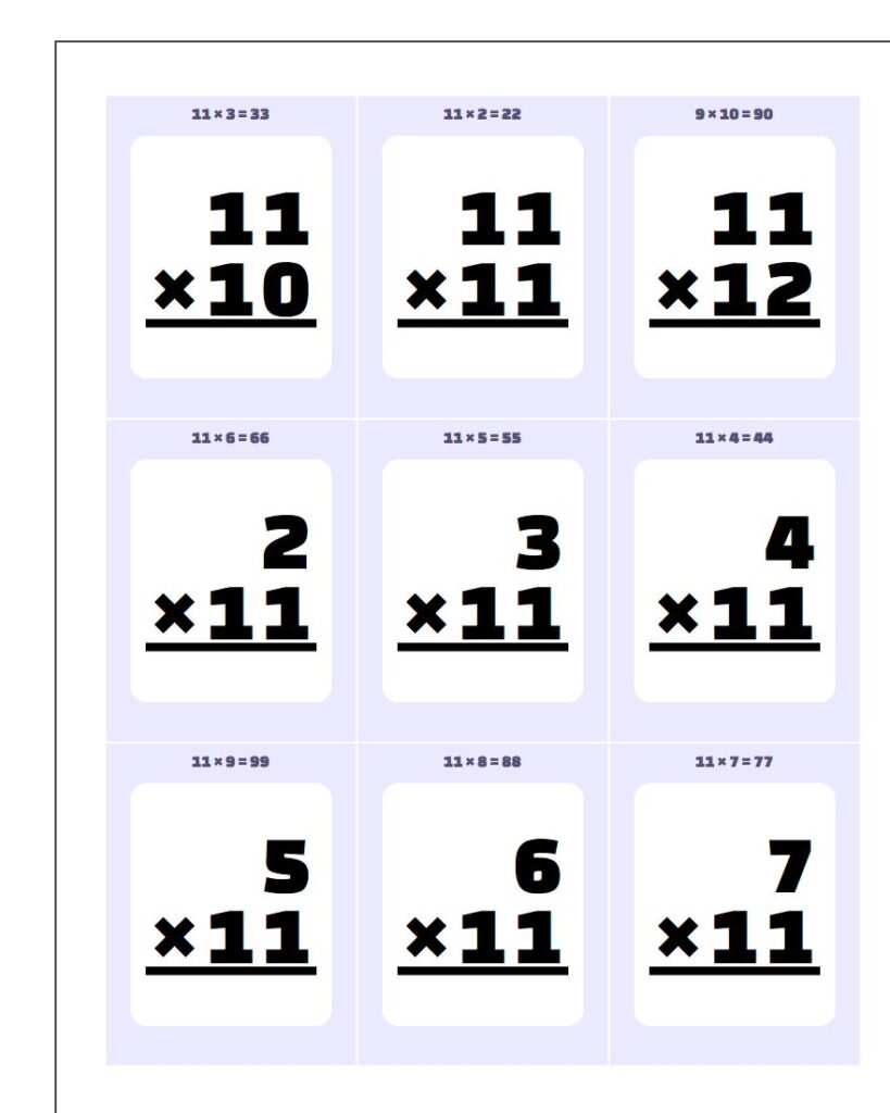 Multiplication Worksheets 11 And 12 Multiplication Worksheets 11 And 12