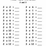 Multiplication Worksheets 2 And 3