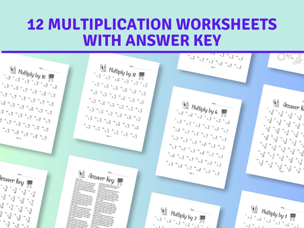 Multiplication Worksheets And Answer Key – Free Math Worksheets – Worksheets Library Multiplication Worksheets And Answer Key - Free Math Worksheets - Worksheets Library