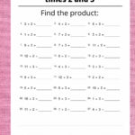 Multiplication Worksheets By 2 And 3