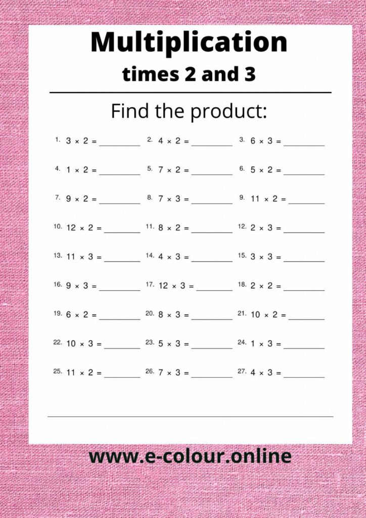 Multiplication Worksheets By 2 And 3 - Long Multiplication Worksheet - 3 Digits x 2 Digits - Worksheets Library