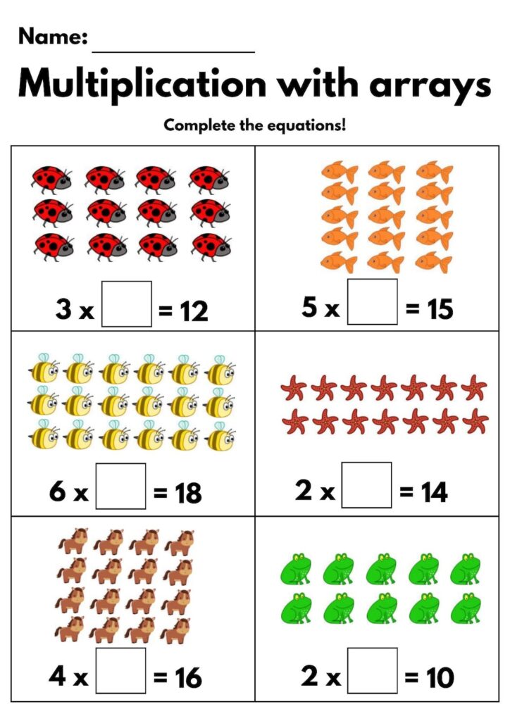 Multiplication Worksheets Fill In The Blanks - 6 Multiplication Worksheets – Single Digit 1–12 – Fill in the Blanks ...