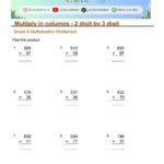Multiplication Worksheets For Grade 4