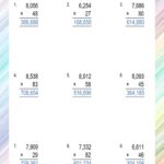 Multiplication Worksheets Grade 4 With Answers