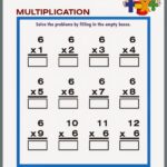 Multiply By 6 Free Worksheets