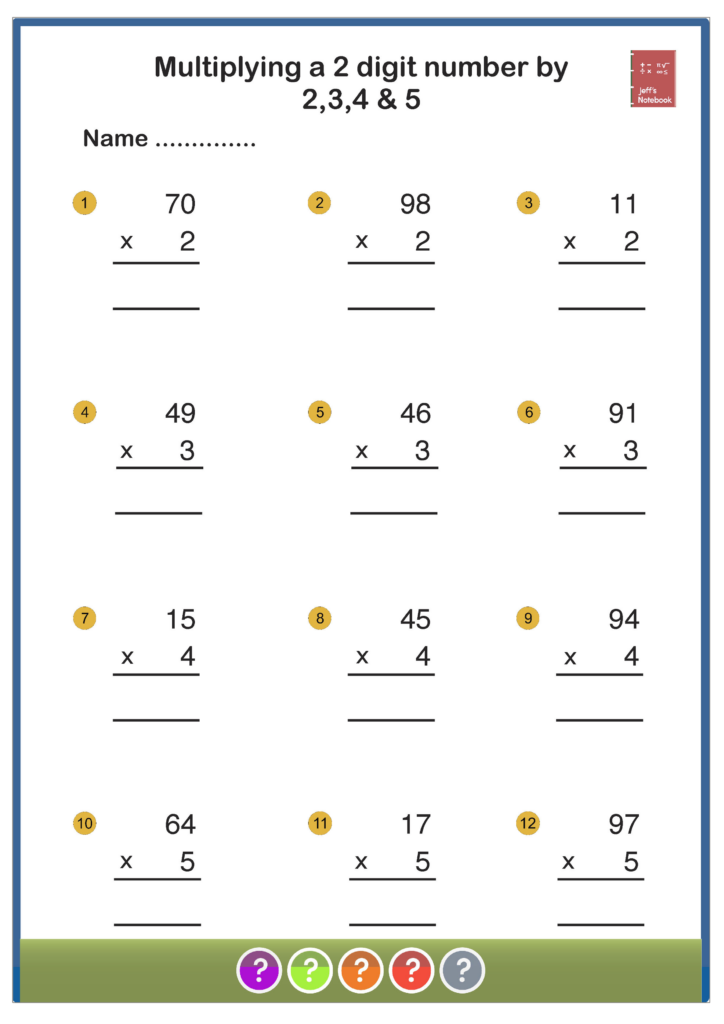Multiply multi-digit whole numbers by 1-digit numbers | Teaching Resources