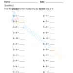 Multiply With 2 And 4 Worksheet