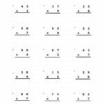 Multiplying 2 By 1 Digit Numbers Worksheet