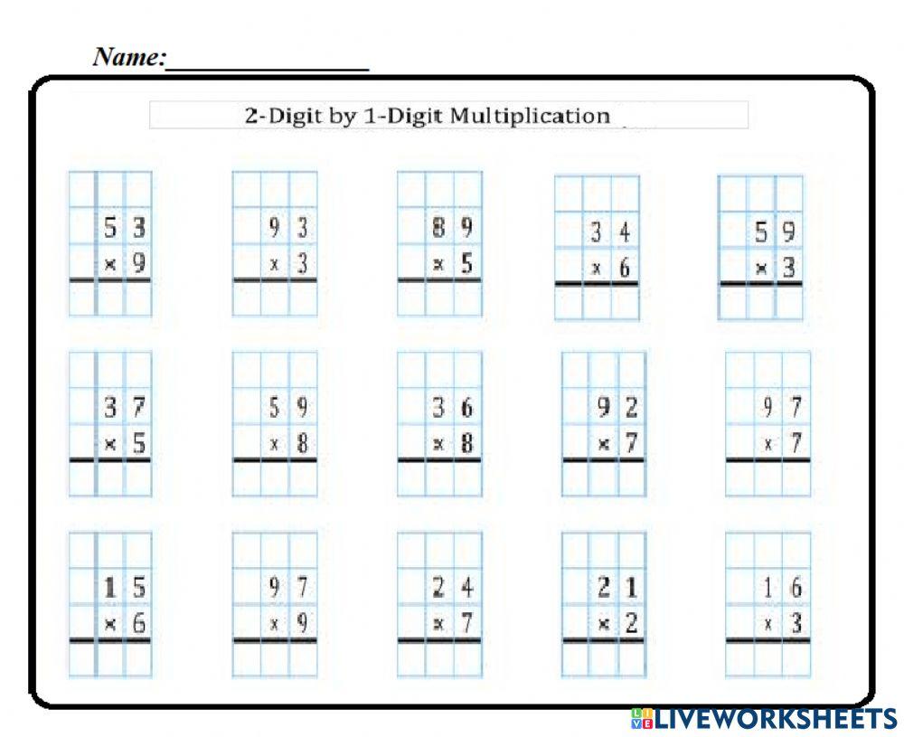Multiplying 2 Digit By 1 Digit Numbers Worksheet – Multiplication 2 Digit By 1 Digit Worksheet Multiply 2 Digit By 1 Multiplying 2 Digit By 1 Digit Numbers Worksheet - Multiplication 2 Digit By 1 Digit Worksheet Multiply 2 Digit By 1