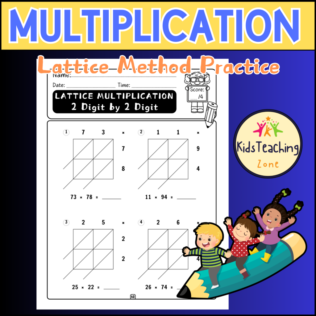 Multiplying 2 Digit By 2 Digit Worksheets Grid Method Multiplication