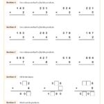 Multiplying 3 By 1 Digit Numbers Worksheet