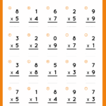 Multiplying By Single Digit Numbers Worksheet