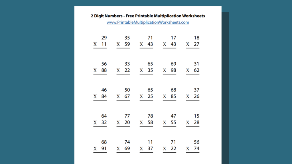 Multiplying with 2 Digit Numbers | Printable Multiplication Worksheets … Multiplying with 2 Digit Numbers | Printable Multiplication Worksheets ...