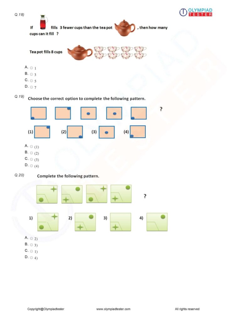 Free Maths Olympiad Worksheets For Class 2 – Free Printable Worksheet Free Maths Olympiad Worksheets For Class 2 - Free Printable Worksheet