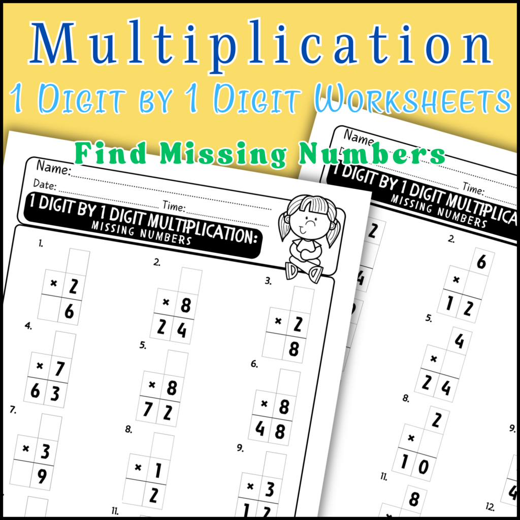 One Digit Multiplication Worksheets Printable 1 Minute Multiplication One Digit Multiplication Worksheets Printable 1 Minute Multiplication