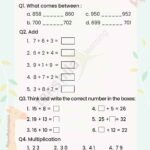 Online Maths Worksheet For Class 2