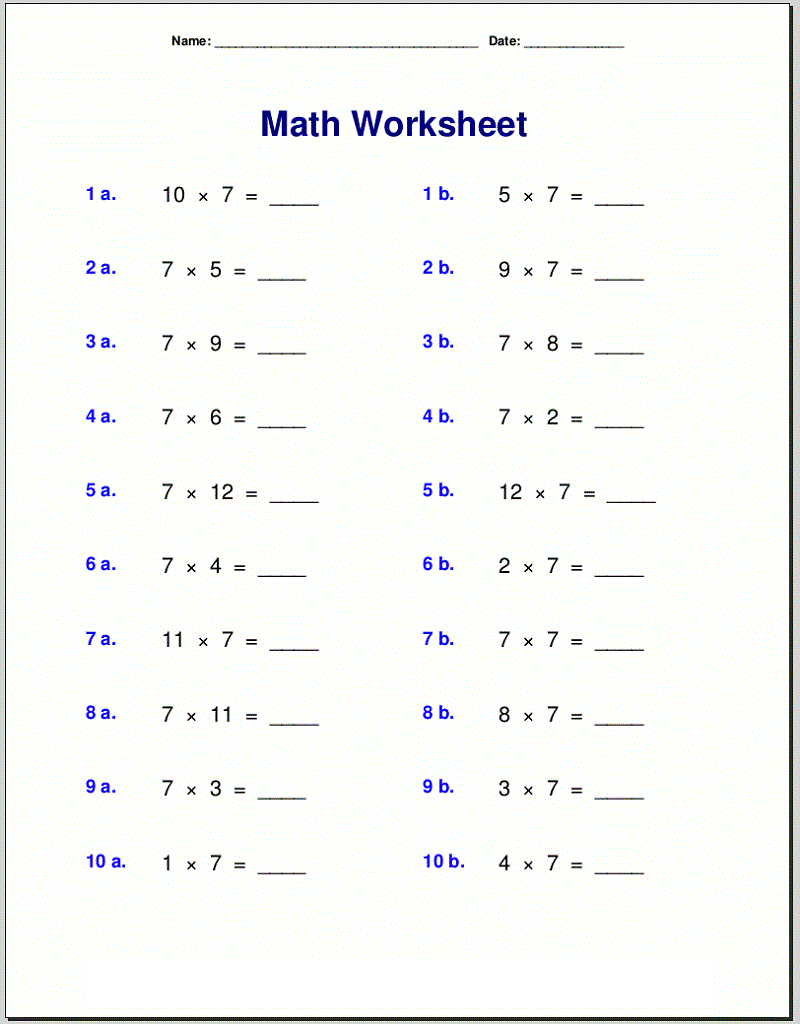 Primary School Maths Worksheets Practice | Learning Printable Primary School Maths Worksheets Practice | Learning Printable