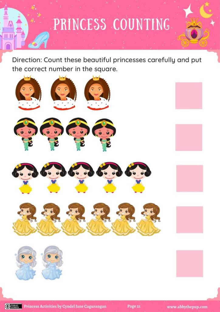 Princess Math Worksheets 2nd Grade – Printable Math Princess Sheets For Children – Learning Math Fun Princess Math Worksheets 2nd Grade - Printable Math Princess Sheets For Children - Learning Math Fun