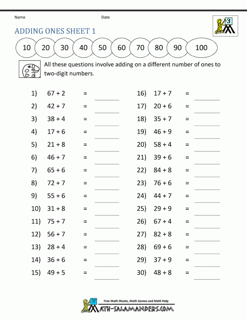 Print Out Pages For 3rd Graders Math Worksheets - Free Printable Third Grade 3rd Grade Math Worksheets | Printable Worksheets