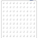 Printable 100 Problem Math Worksheets