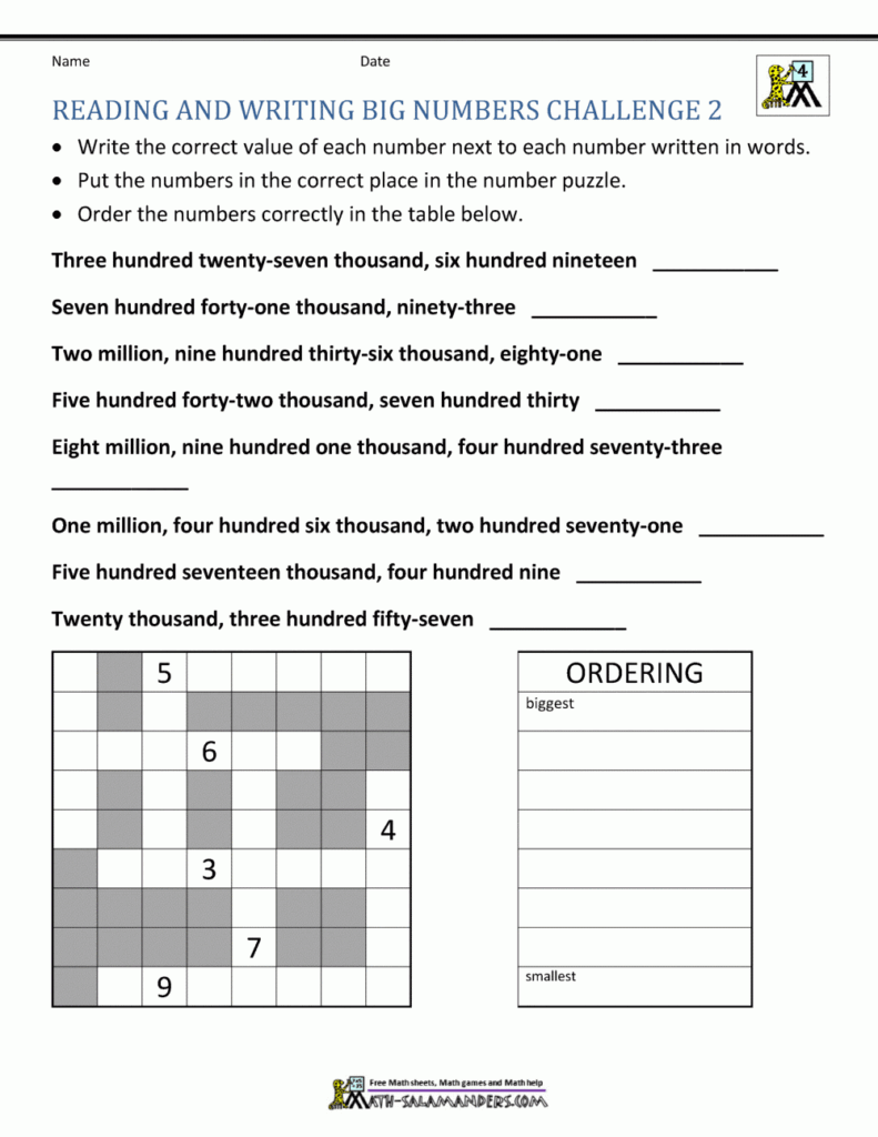 Printable Math And Reading Worksheets - Reading Worksheet Printable
